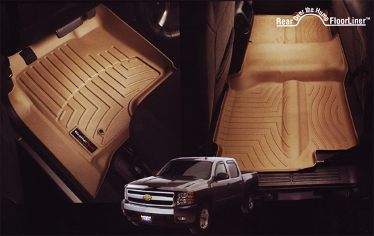 WeatherTech Premium Rubber mats with luxury carpet insert
