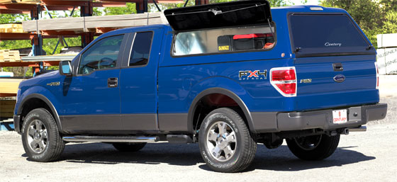 Blue Ford Truck with Century High CCF Truck Cap