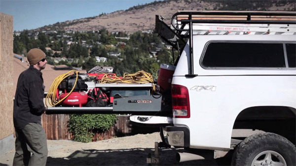 Camping gear on Bedslide