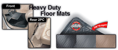 Huk Fishing Car and Truck Floor Mats, Premium Protection Against