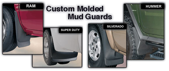 Husky Liners cutom molded mud guards protect from rock chips and tar