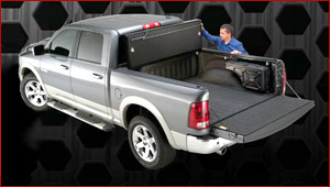 Undercover Flex hard tonneau that folds open